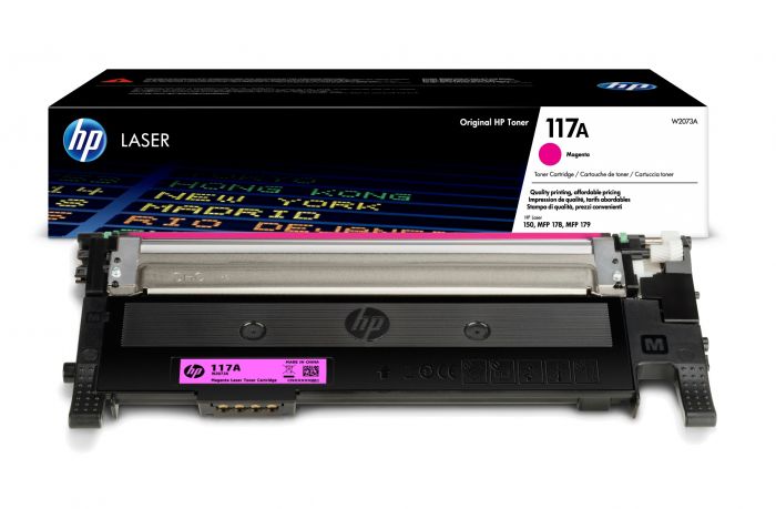 HP 117A Magenta Toner Cartridge - W2073A, 700 Page Yield