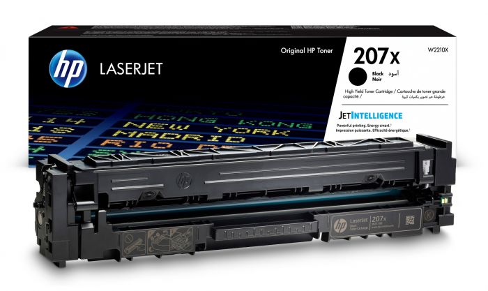 HP 207X High Capacity Black Toner Cartridge, 3.150 Page Yield (W2210X)