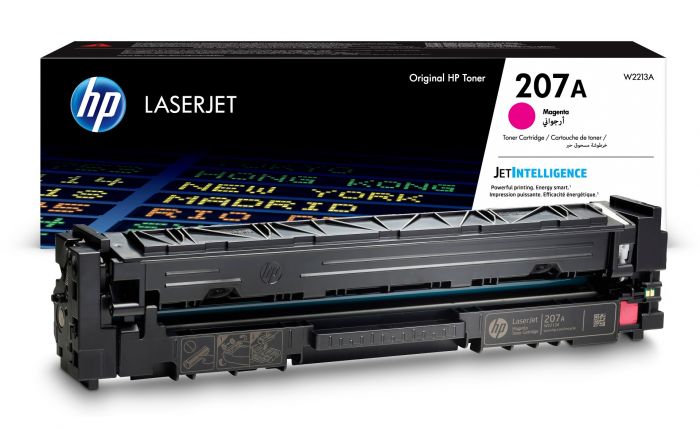 HP 207A Magenta Toner Cartridge, 1.250 Page Yield (W2213A)