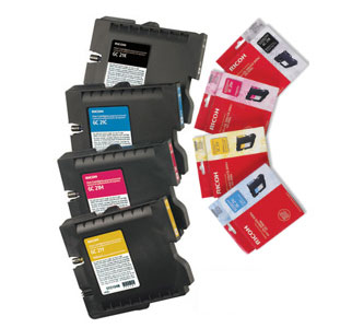 Ricoh Aficio GX 3000 Mutipack GC 21 CMYK Ink Cartridges (Aficio GX 3000 multipack)