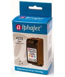 Alphajet Replacement Colour Ink Cartridge (Alternative to HP No 23, C1823D) (RH23)