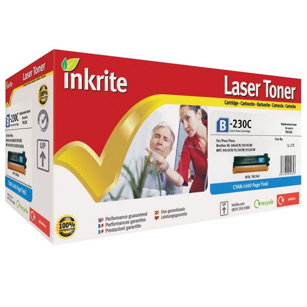 Inkrite Premium Cyan Toner Cartridge for Brother TN-230C (B-230C)