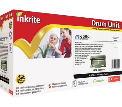 Inkrite Premium Drum Unit for Brother DR-3000, 20K Page Yield (B-3000D)