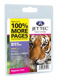 Jettec Magenta Ink Cartridge for LC985M, 13ml (B95M)