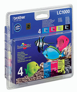 Brother LC-1000 Multipack CMYK Ink Cartridges