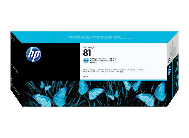 HP 81 Light Cyan DesignJet Dye Ink Cartridge C4934A
 (C4934A)