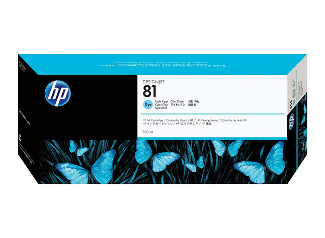 HP 81 Light Cyan DesignJet Dye Ink Cartridge C4934A
