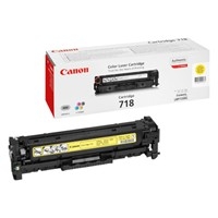 Canon 718Y Yellow Laser Toner Cartridge - 2659B002AA (718Y)