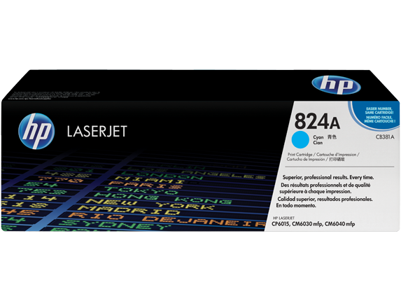 HP CB 381A Cyan (824A) Toner Cartridge - CB381A (CB381A)