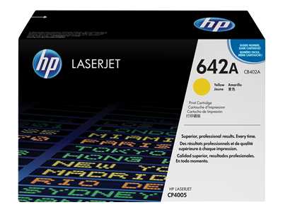 HP CB402A Yellow (642A) Toner Cartridge - CB402A