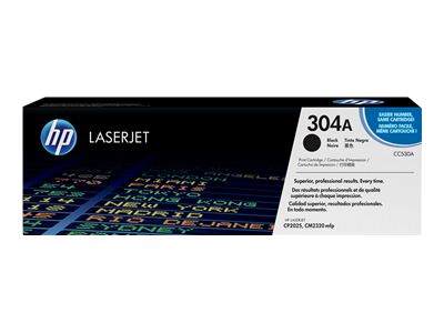 HP 304A Black Laser Toner Cartridge - CC 530A (CC530A)