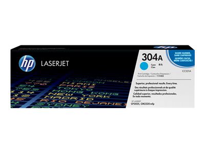 HP 304A Cyan Laser Toner Cartridge - CC 531A (CC531A)