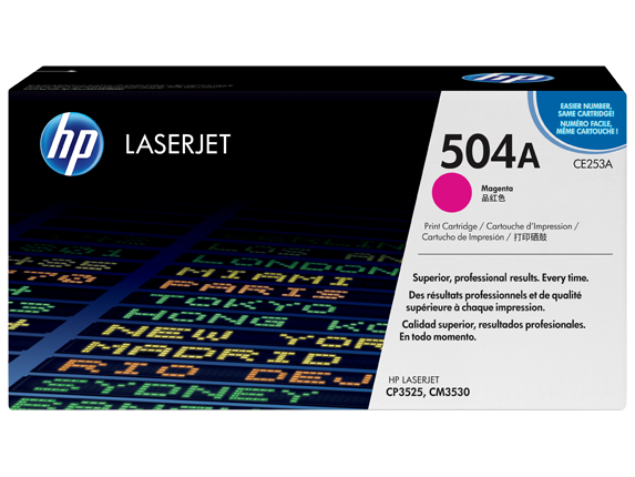 HP CE253A Magenta (504A) Toner Cartridge - CE 253A