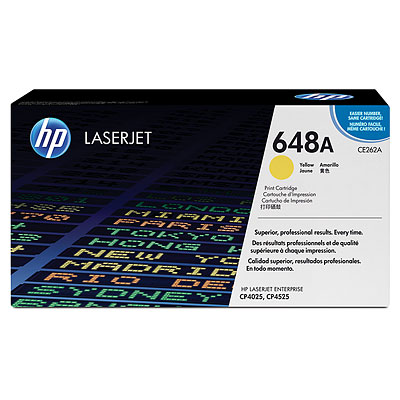 HP CE262A Yellow (648A) Toner Cartridge - CE 262A (CE262A)