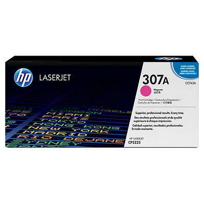 HP CE743A Magenta (307A) Toner Cartridge - CE 743A (CE743A)