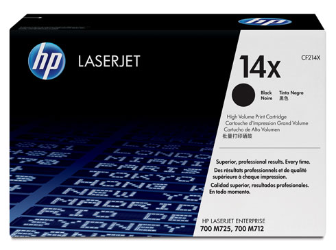 HP 14X High Capacity Black LaserJet Toner Cartridge - CF214X, 17.5K Page Yield (CF214X)