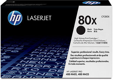 HP 80X Twin pack High Capacity Black Toner Cartridges - CF280XD (CF280XD)