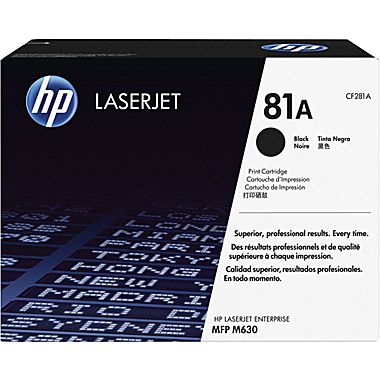 HP 81A Toner Cartridge, 10.5K Page Yield (CF281A)