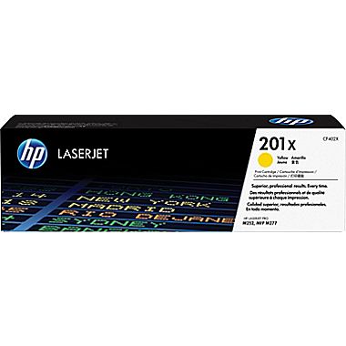 HP 201X High Capacity Yellow Toner Cartridge, 2.3K Page Yield (CF402X)