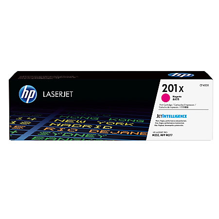 HP 201X High Capacity Magenta Toner Cartridge, 2.3K Page Yield (CF403X)