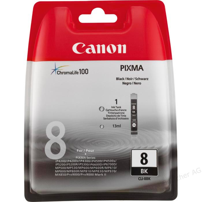 Canon CLI-8 Black Ink Cartridge ( 8BK ) (CLI-8BK)