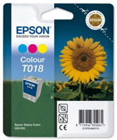 Epson T018 Color Ink Cartridge (T018401)