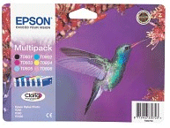 Epson T0807 Claria Photographic 6 Pack (B/C/M/Y/LC/LM) Ink Cartridges (T080740)