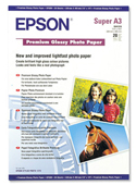 Epson S041316 Premium Glossy Photo Paper A3+, 20 Sheets