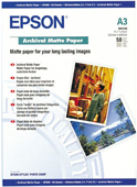 Epson S041344 Archival Matte Paper, A3 Size