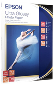 Epson Ultra Glossy Photo Paper, 15 Sheets, A4, 15 Sheets