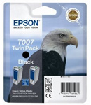 Epson T007 Twin Pack Black Ink Cartridges C13T007402 (T007402)