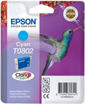 Epson T0802 Claria Photographic Cyan Ink Cartridge (T080240)