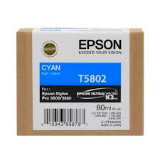 Epson T5802 Ink Cyan C13T580200 Cartridge (T5802)