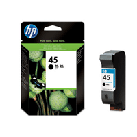 HP 45 High Capacity Black Ink Cartridge - 51645A (51645AE)