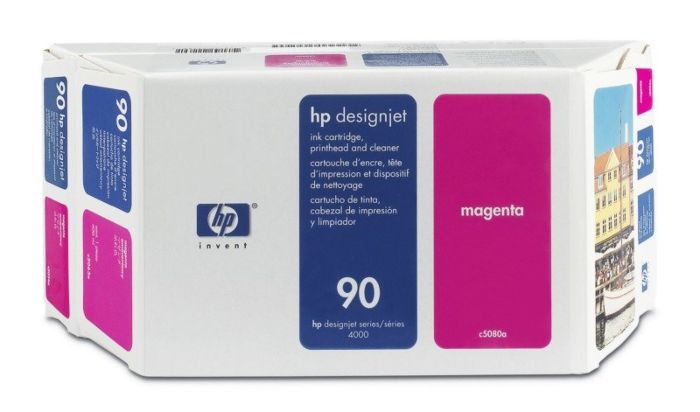 HP 90 Magenta DesignJet Value Pack ( Ink Cartridge, Printhead & Printhead Cleaner) C5080A

