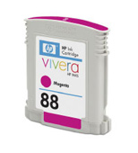 HP 88 Standard Capacity Vivera Magenta Ink Cartridge Blister Packaging (C9387BL)