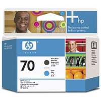 HP 70 Black and Cyan Printhead (C9404A)