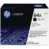 HP CC364A Black (64A) Toner Cartridge - CC 364A (CC364A)
