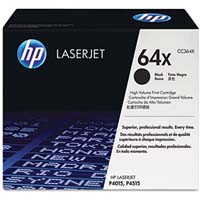 HP CC364X High Capacity Black (64X) Toner Cartridge - CC 364X (CC364X)