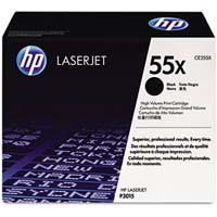 HP CE255X High Capacity Black (55X) Toner Cartridge - CE 255X (CE255X)