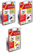 Inkrite Premium CLI 521 Cyan, Magenta, Yellow Ink Cartridges ( 521 C/M/Y )