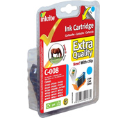 Inkrite Premium CLI-8C Cyan Cartridge (C-008C)