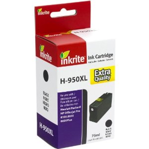 Inkrite Compatible 950XL High Capacity Black Ink Cartridge for HP CN045A (H-950XL)