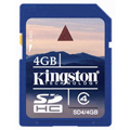 Kingston 4GB SDHC (Class 4) High Capacity Secure Digital Card