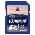 Kingston 4GB SDHC (Class 4) High Capacity Secure Digital Card