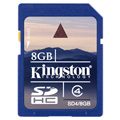 Kingston 8GB SDHC (Class 4) High Capacity Secure Digital Card