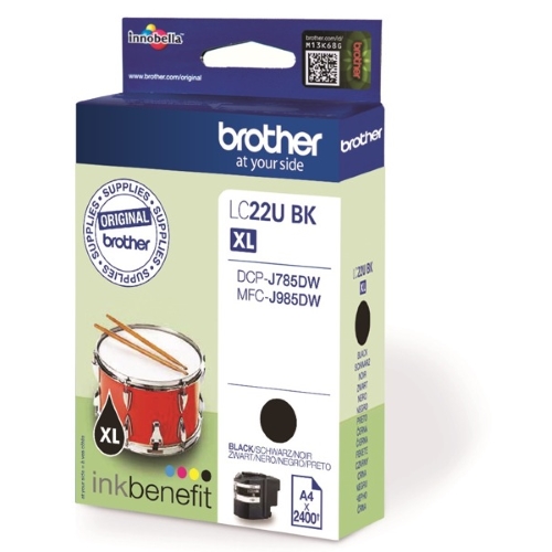 Brother LC22UBK XL Black Ink Cartridge - LC-22UBK Inkjet Printer Cartridge (LC22U)