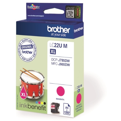 Brother LC22UM XL Magneta Ink Cartridge - LC-22UM Inkjet Printer Cartridge (LC22UM)