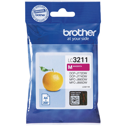 Brother LC3211M Magneta Ink Cartridge - LC-3211M Inkjet Printer Cartridge (LC3211M)