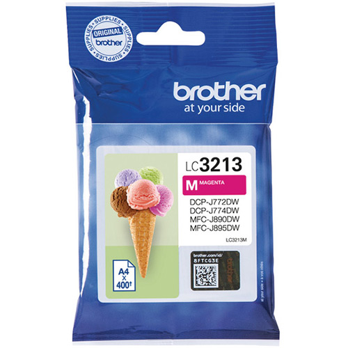 Brother LC3213M High Capacity Magneta Ink Cartridge - LC-3213M Inkjet Printer Cartridge (LC3213M)